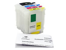 Easy-to-refill Cartridge Pack for HP 10 Black, 11 Color